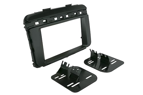 Scosche KA2418DDB Compatible with 2016-19 Kia Sorento ISO Double DIN Dash Kit Black