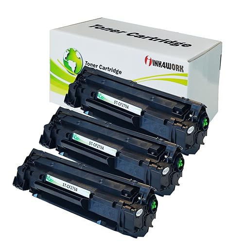 INK4WORK Compatible Toner Cartridge Replacement for HP CF279A 79A use with LaserJet Pro M12a M12w MFP M26a M26nw Printer (Black, 3-Pack)