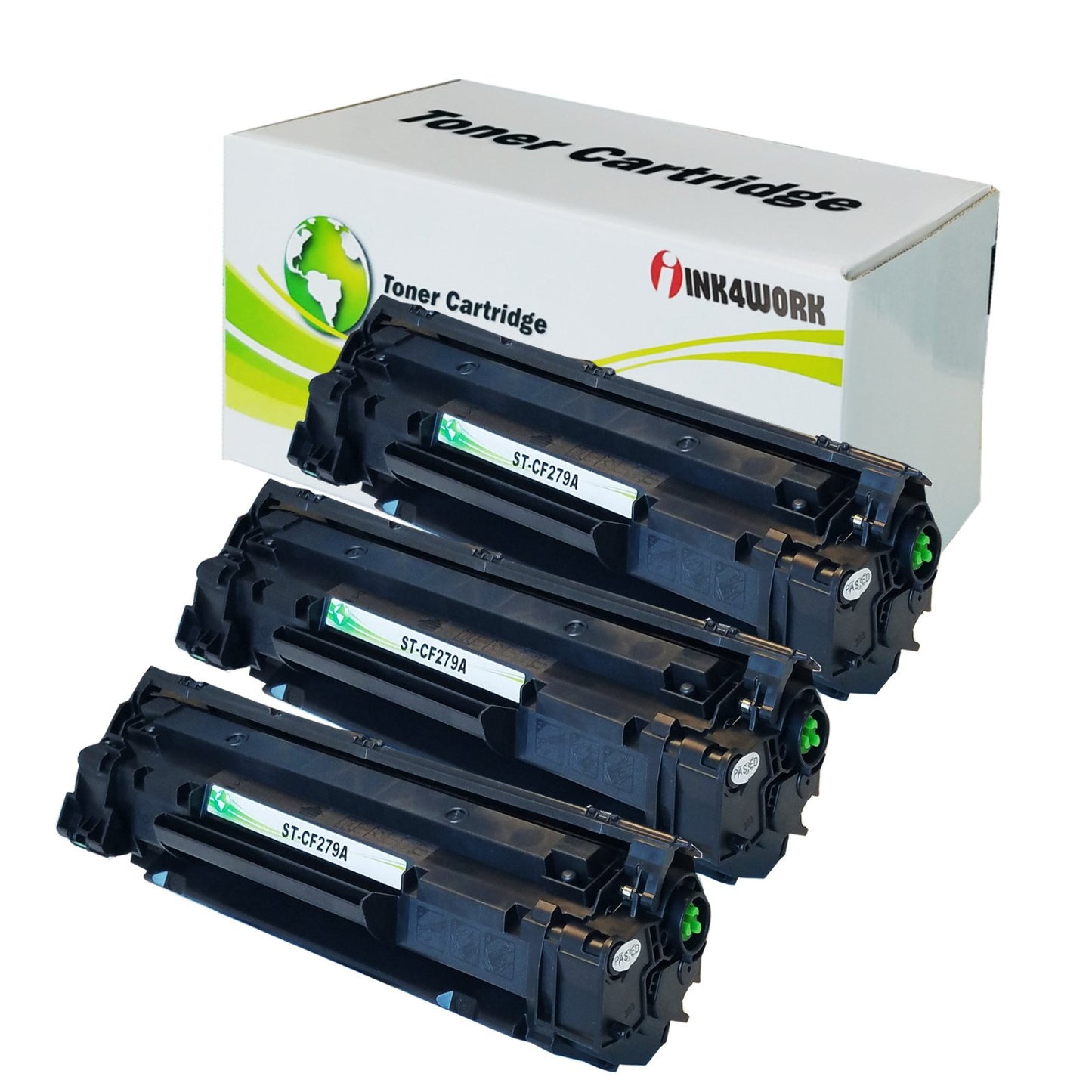 INK4WORK Compatible Toner Cartridge Replacement for HP CF279A 79A use with LaserJet Pro M12a M12w MFP M26a M26nw Printer (Black, 3-Pack)