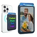 Yakify Custom Magnetic Wallet Card Holder for iPhone 17/16/15/14/13/12 Series with Photos Texts Personalized Slim RFID Leather Phone Wallet Customized
