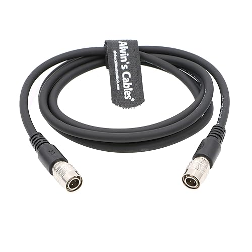 Alvin's Cables 4 Pin Hirose Male to Male Cable for Trimble 5600 3600 Total Stations to Devices