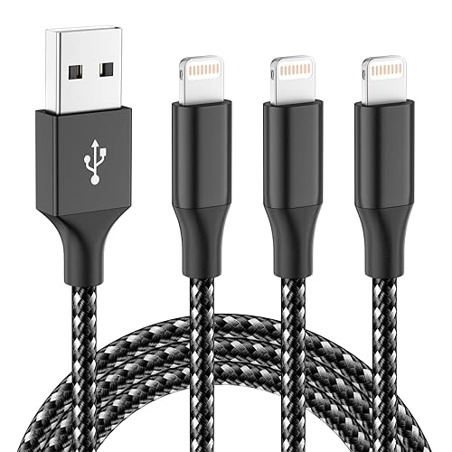 iPhone Charger 3pack 10FT Apple MFi Certified Long Lightning Cable Fast Charging High Speed Data Sync USB Cable Compatible iPhone 14 13/12/11 Pro…