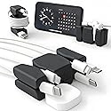 CordBrick Silicone + Steel Weighted Cord Holder for Nightstand, Travel Cord Management, iPhone Accessory, Easter Basket Stuffers for College Students