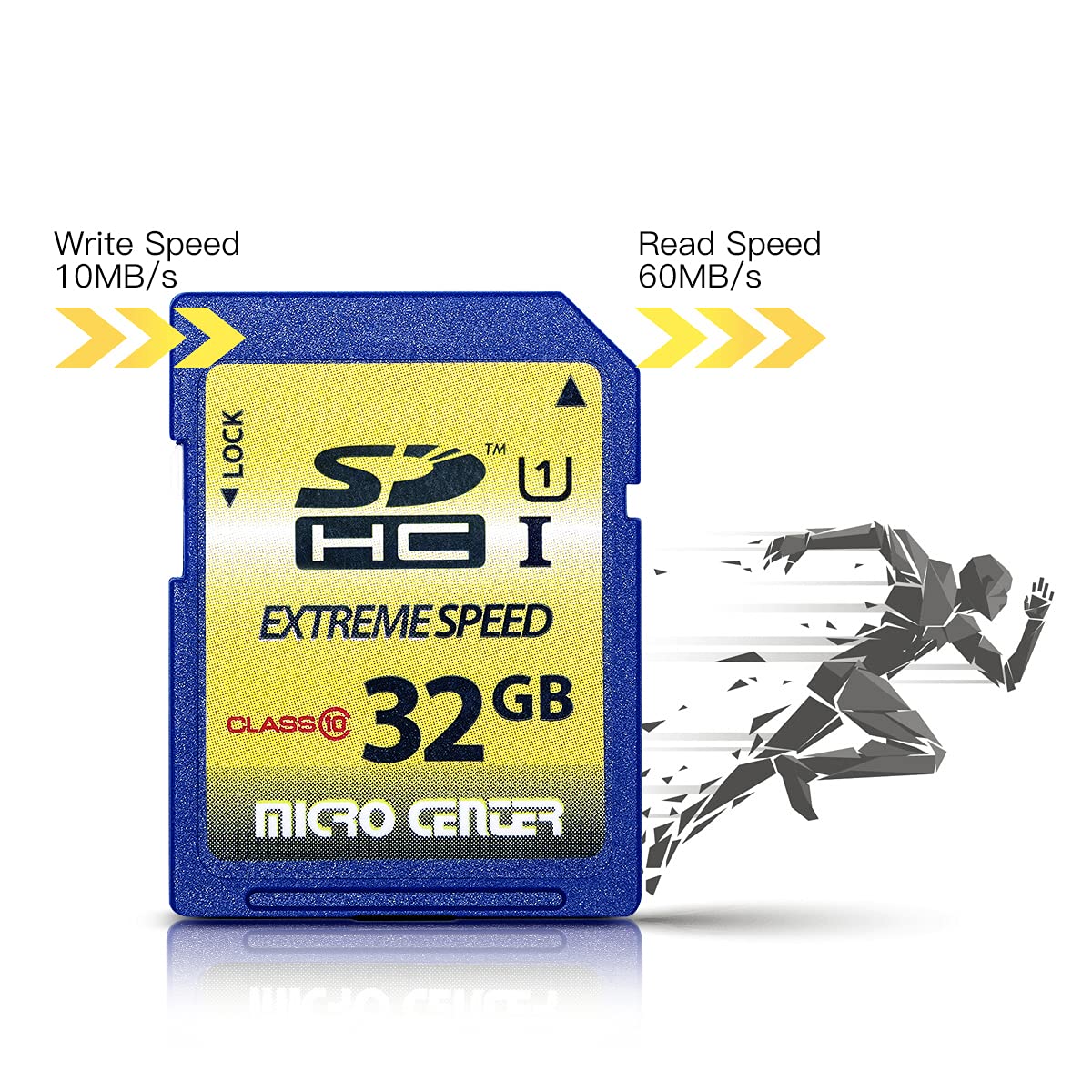 INLAND 32GB Class 10 SDHC Flash Memory Card Standard Full Size SD Card USH-I U1 Trail Camera by Micro Center (2 Pack)