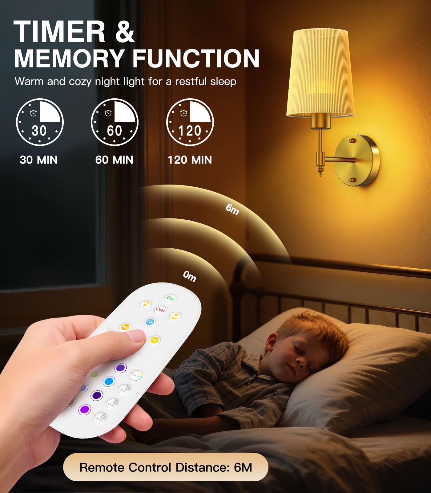 Wireless Wall Sconces Set Of Two,Rechargeable10000mah & 500 Lumens Battery Operated Wall Sconce,22in Gold Wall Lights With RGB Magnetic Bulb