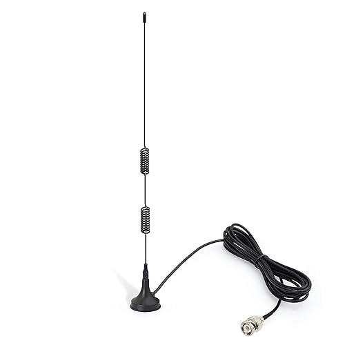Bingfu VHF UHF Ham Amateur Radio Police Scanner Antenna Magnetic Base BNC Male Antenna Compatible with Uniden Bearcat Whistler Shack Police Scanner