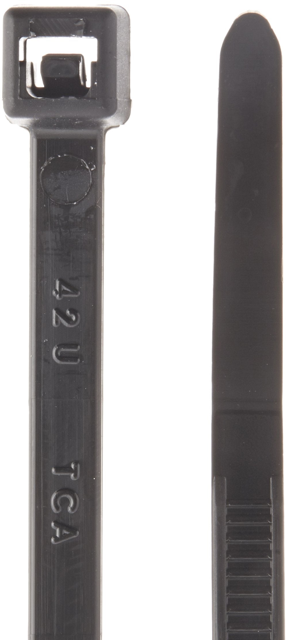 Hellermann Tyton T50L0C2 Standard Cable Tie, 15.35" Long, 50lb Tensile Strength, PA66, Black (Pack of 100)