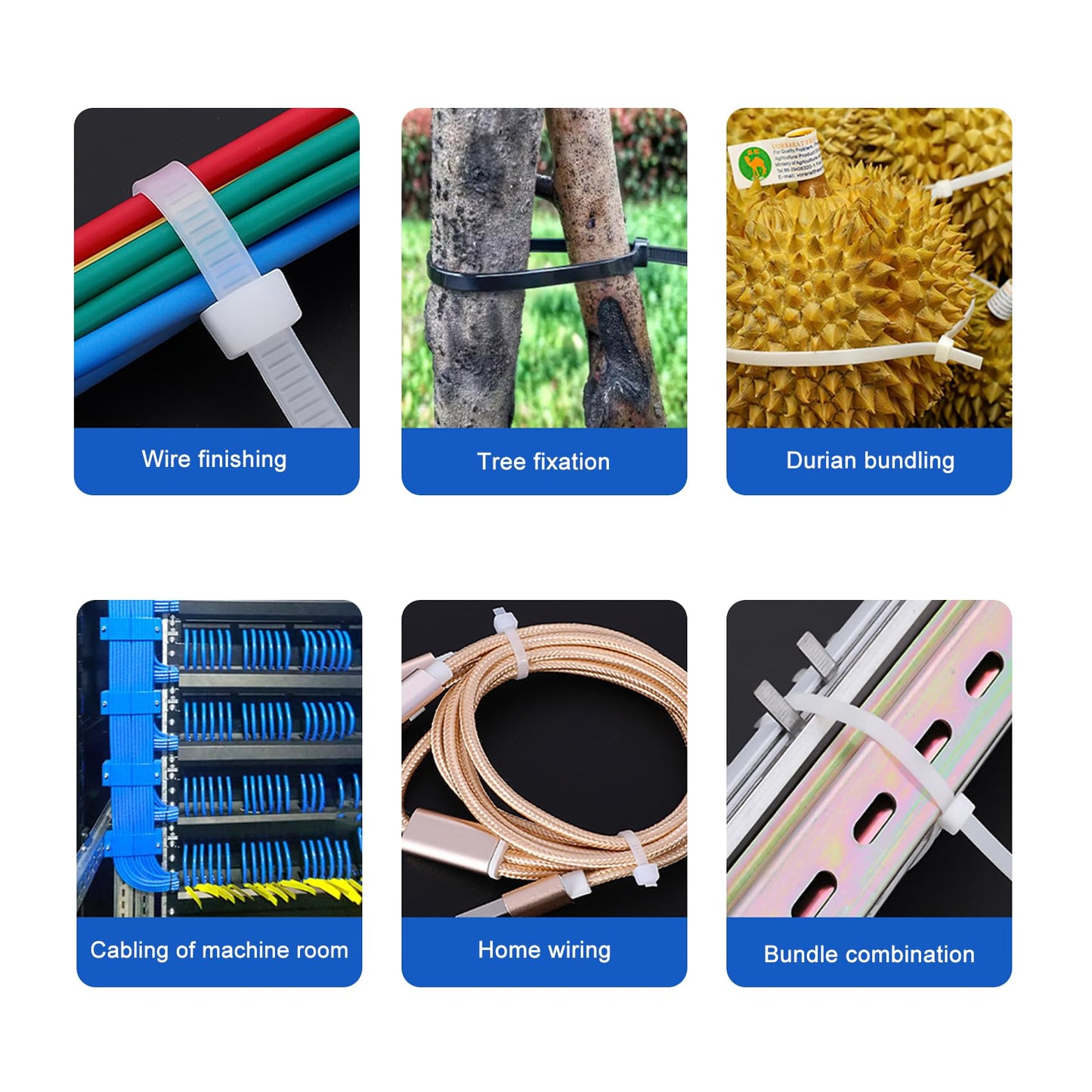 Cable ties 12 inch self-locking nylon zip ties(100pcs) black heavy duty ziptie, suitable for indoor and outdoor use in the company