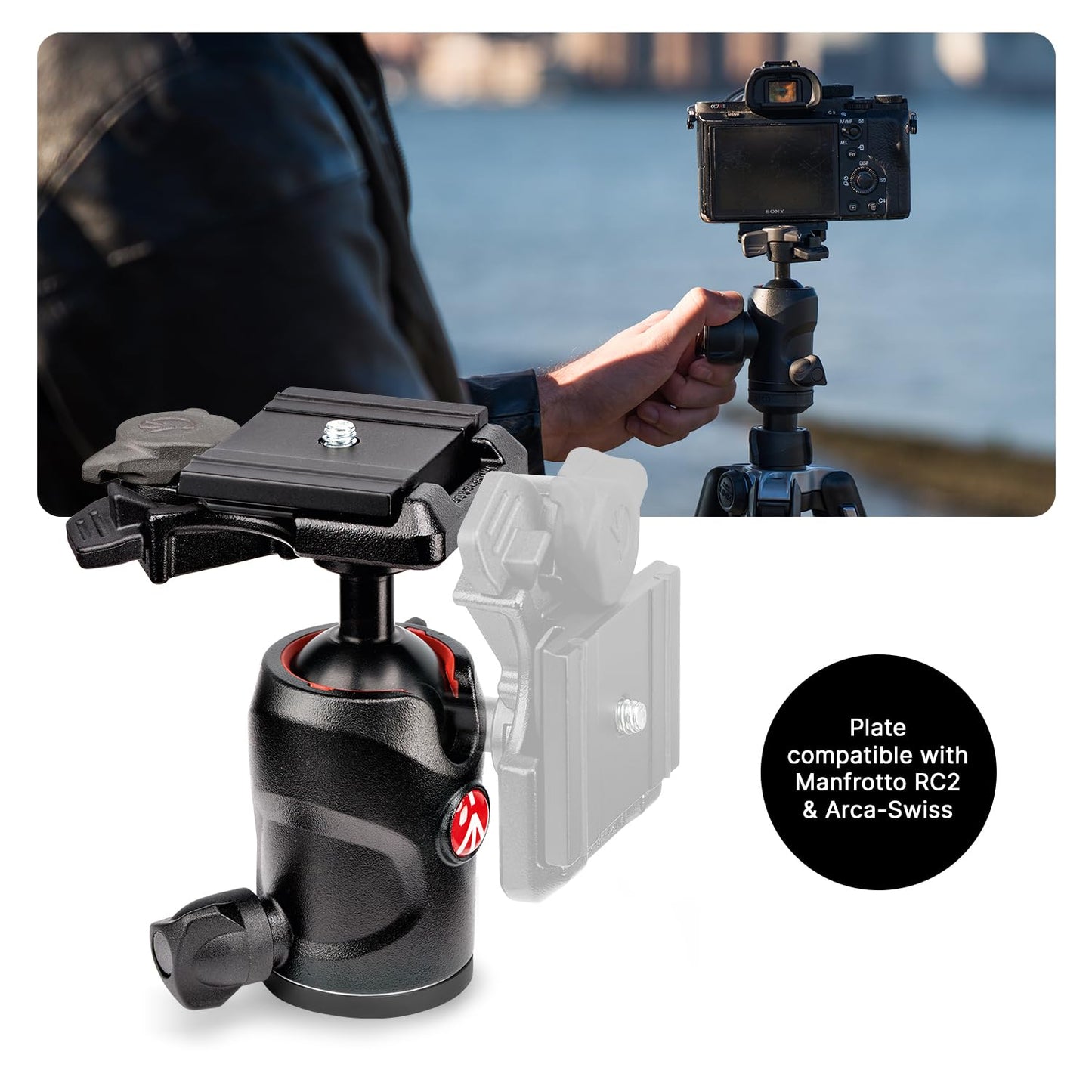 Manfrotto Befree Advanced Camera Tripod Kit with Twist Closure, Travel Tripod Kit with Ball Head, Portable and Compact, Camera Tripod in Aluminum