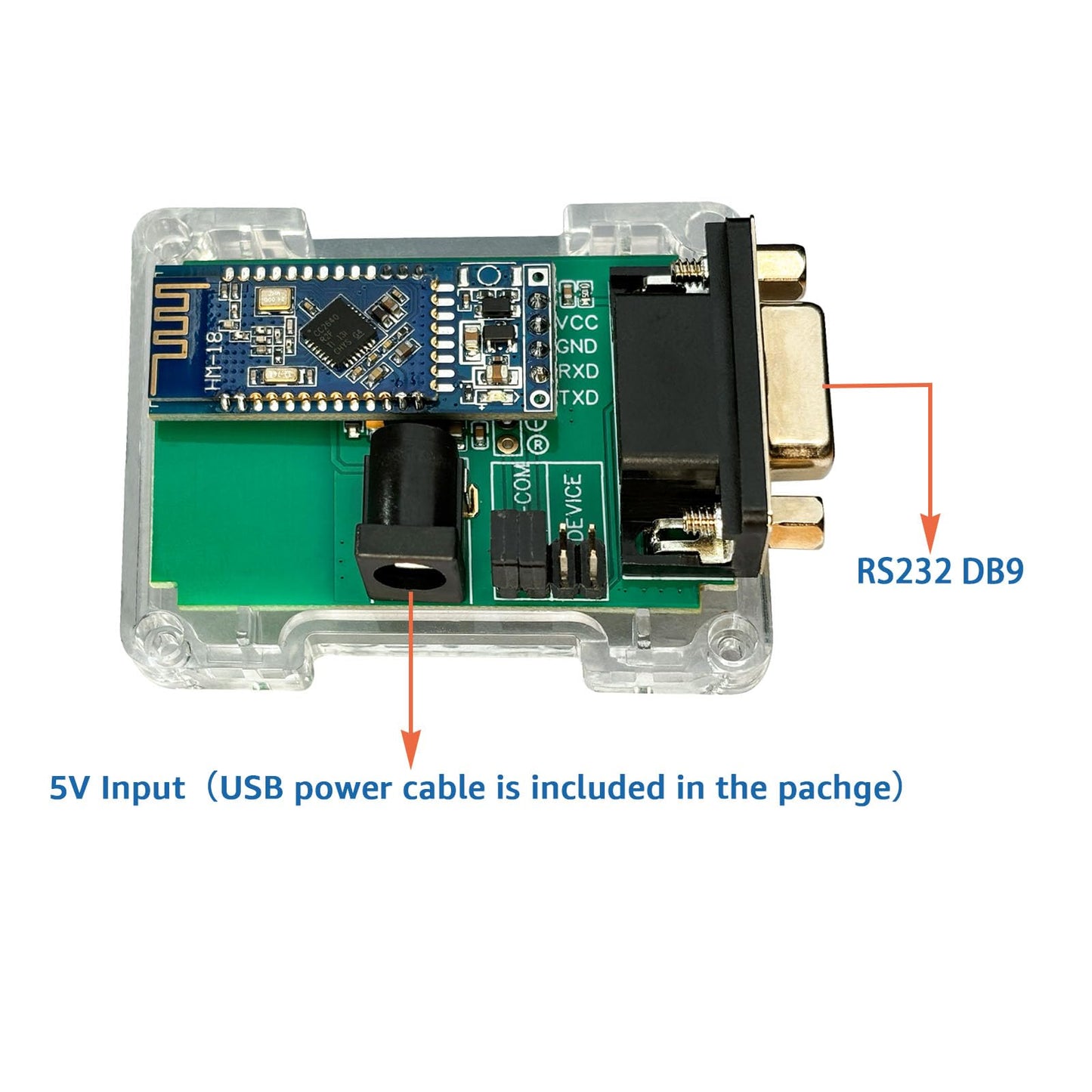 DSD TECH SH-B30-BLE RS232 to Bluetooth 5.0 BLE Adapter Support iOS Android