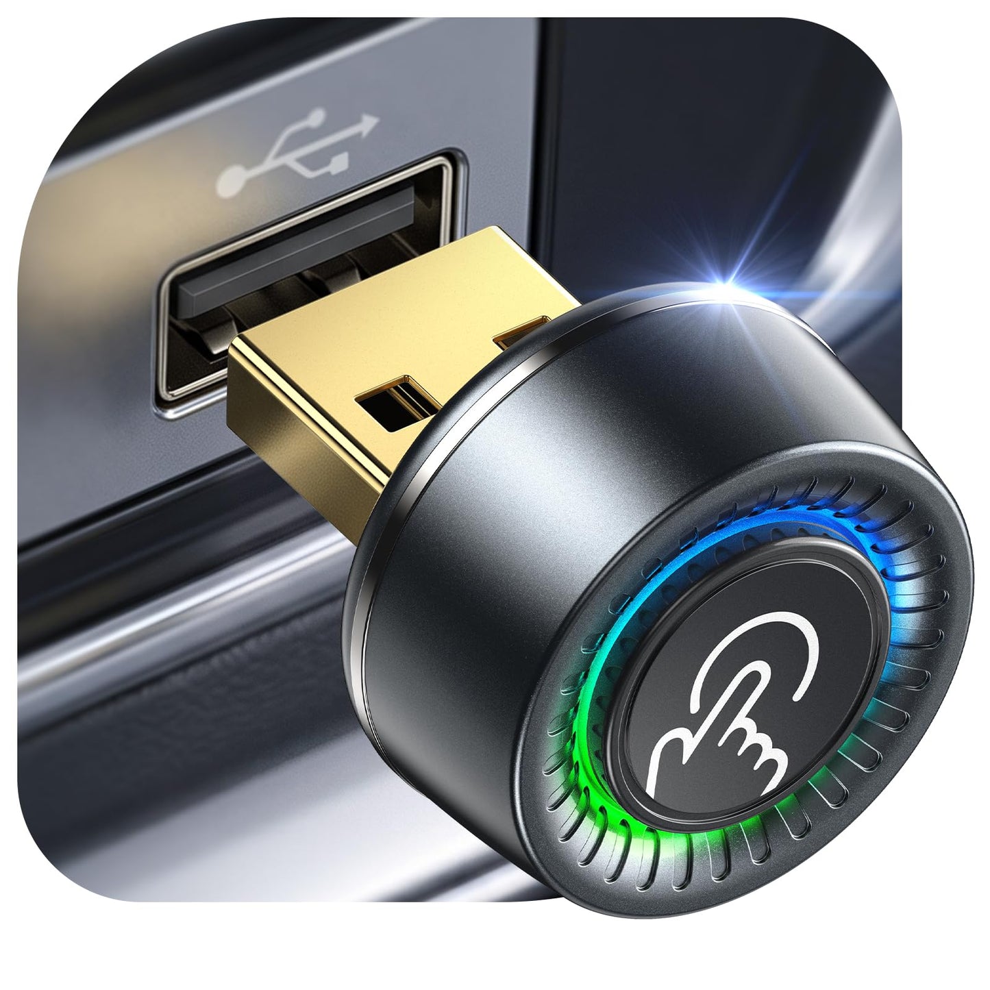 PTGTO Wireless CarPlay & Android Auto Adapter, Fast Auto Connect, No Lag, Easy Device Switching for Shared Cars, Plug & Play, Compact 2-in-1 Design