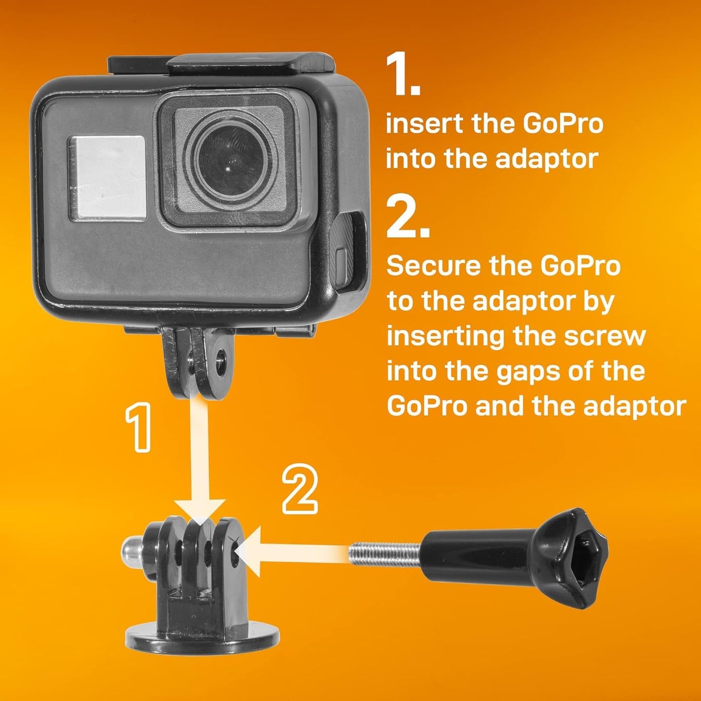 iBOLT Action Camera / ¼ inch 20 BizMount Cup Holder Mount Featuring 1 inch/ 25mm / B Size Ball Joints- for Cameras, Action Cameras, and Accessories