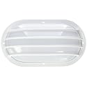 Nuvo Lighting 77/858 Bulkhead 1-Light Oval Cage 60W A19, White