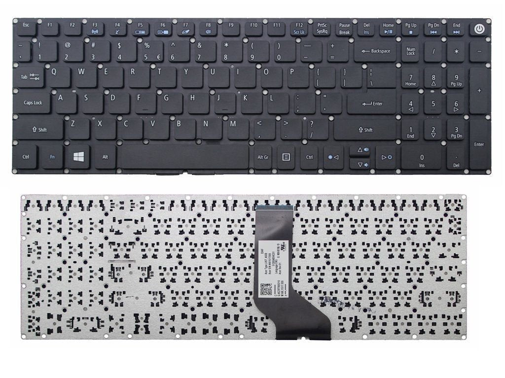 New US Black English Laptop Keyboard (Without palmrest) Replacement for Acer Aspire 3 A315-21 A315-21G A315-31 A315-32 A315-41 A315-51 A315-51G