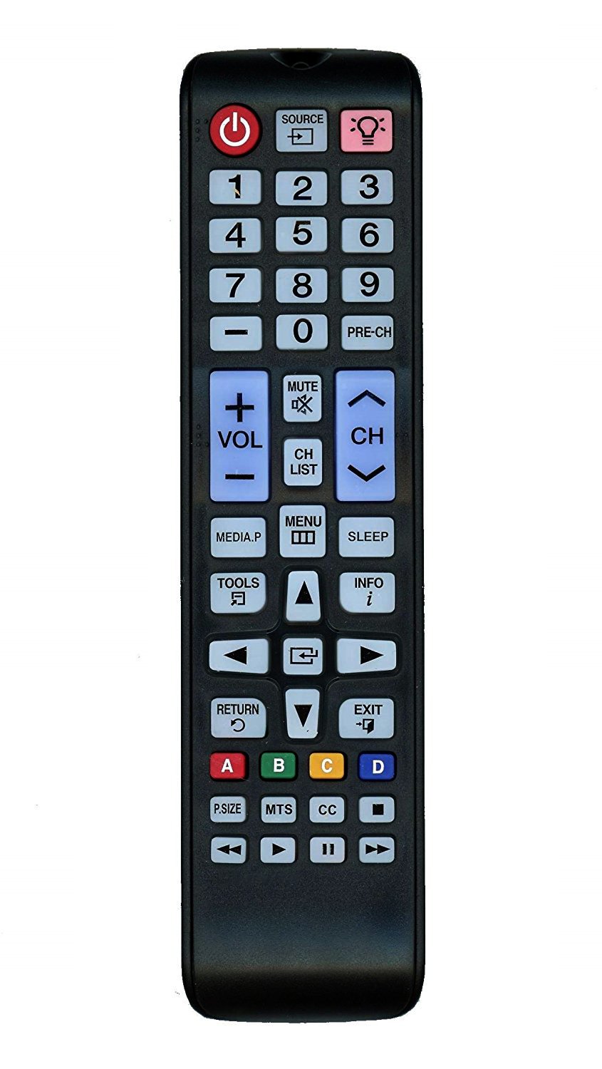 Replacement Remote Control for Samsung UN24H4000 UN24H4000AF UN28H4000 LED TV (2014 Model)