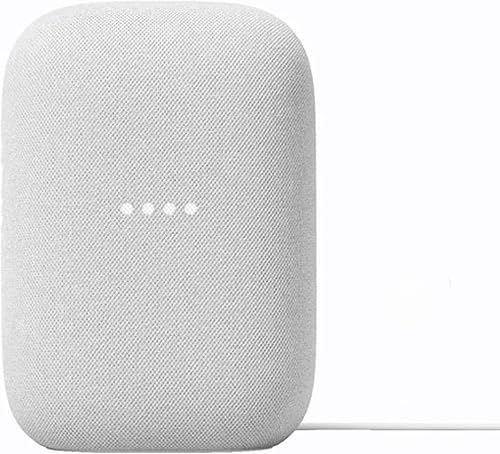 Google Audio Bluetooth Speaker - Wireless Music Streaming, Powerful Sound, Assistant Built-in, Wi-Fi and Bluetooth Connectivity, Smart Home Control