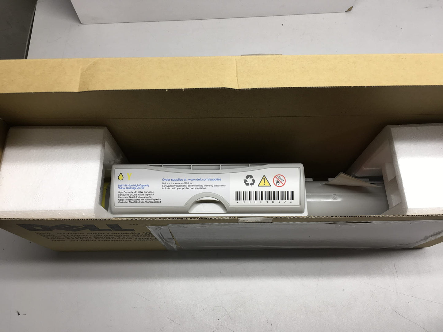 Dell JD750 Yellow Toner Cartridge 5110cn Color Laser Printer