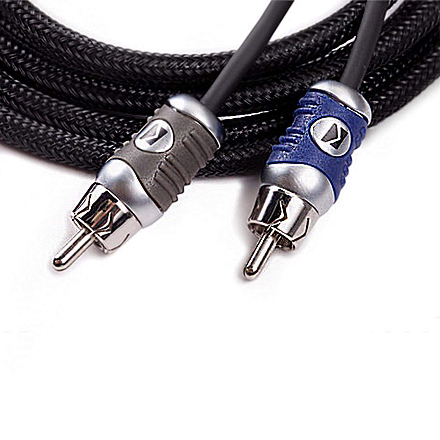 Kicker 46CK8 K-Series Complete 8-AWG Amplifier Connection Kit W/ 2-Channel RCA Interconnects & 46QI46 Q-Series 4-Channel RCA Interconnects, 6.0 Meter
