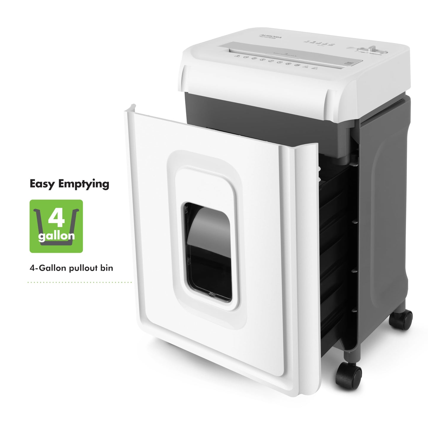 Aurora AU1270XB Professional Grade 12-Sheet Security P-4 Cross-Cut Paper and Credit Card/ 20 Minutes Continuous Run Time Shredder