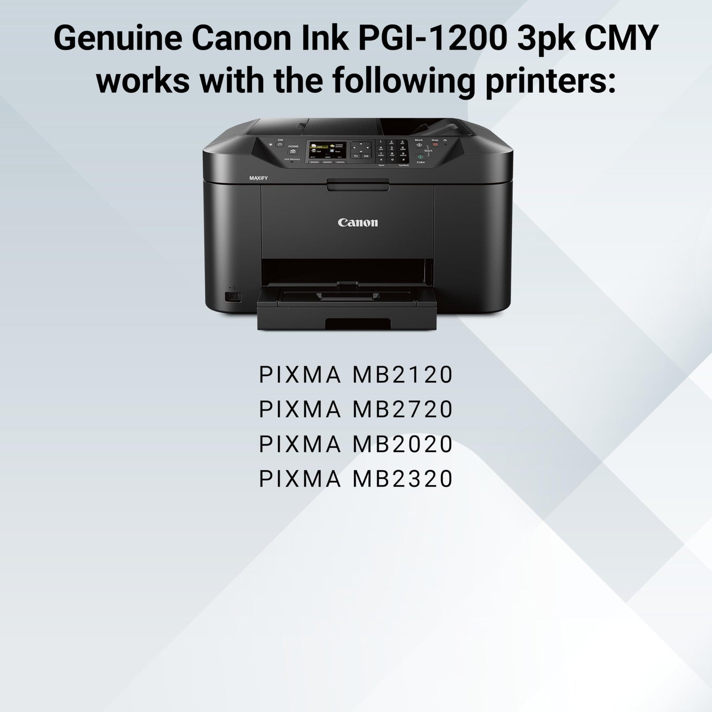 Canon MAXIFY PGI-1200 3Color Multi Pack Ink Compatible to MB2120, MB2720, B2020, MB2320, Cyan, Magenta, Yellow