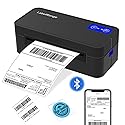 Bluetooth Thermal Label Printer for Mac, Windows, Phone, Tablet, Wireless 4x6 Shipping Label Printer for Shipping Packages, Support USPS, Ebay