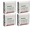Kastar 4-Pack Battery NP-40 Replacement for Minolta NP-40 Battery, Minolta MN4K100Z 4K Ultra HD, Minolta MN4K30NV 4K Ultra HD / 30 MP, Minolta