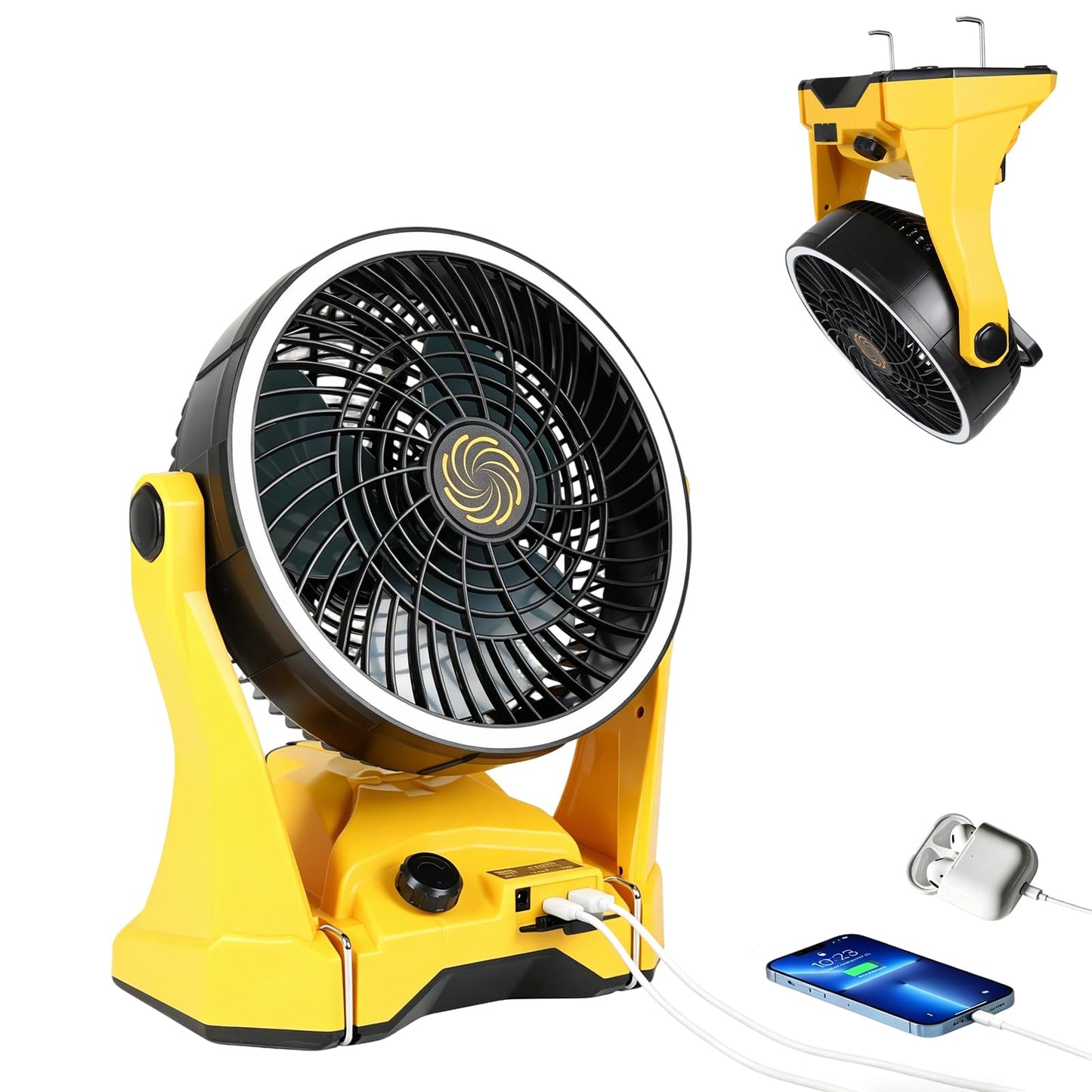 ACVSDB 10in Fan for DeWalt 20V Max Battery(NO BATTERY)