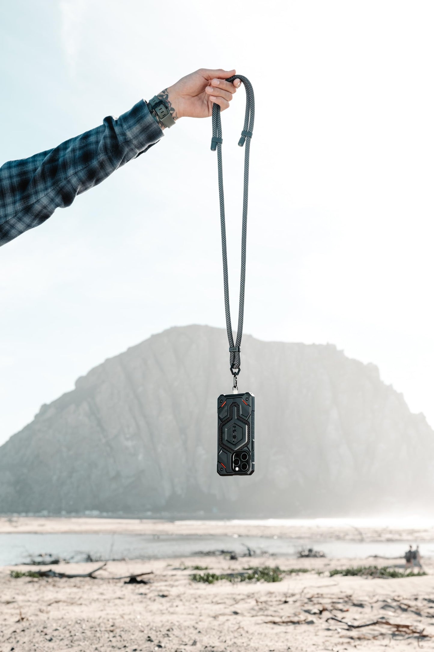 URBAN ARMOR GEAR UAG Crossbody Phone Lanyard 10mm - Adjustable Paracord Anti-Theft Anti-Drop Body Strap for Galaxy iPhone Cases, Civilian