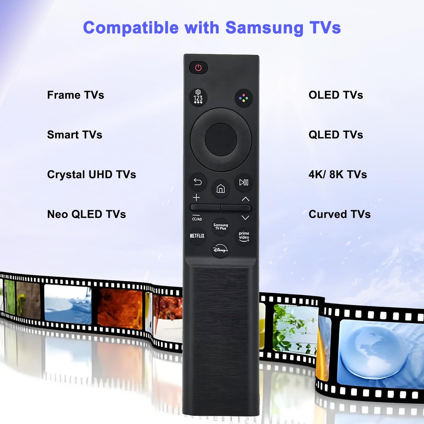 (Pack of 2) BN59-01388A BN59-01388H TM2240A Replacement for Samsung Smart TV Remote Control, for CU7000/DU7200, Crystal UHD, Frame, QLED, OLED, Neo