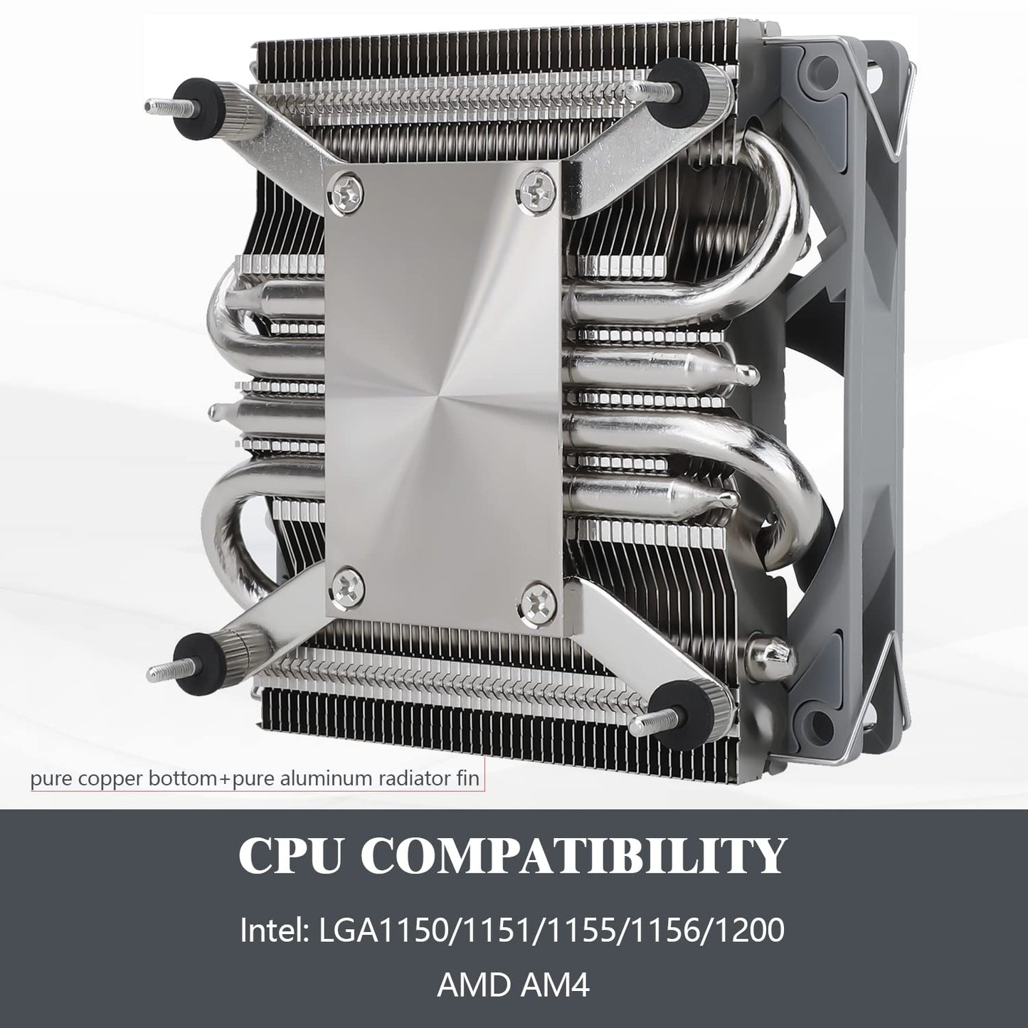 Thermalright AXP90 X36 Low Profile ITX CPU Cooler, 36mm Height, TL-9015 Slim PWM CPU Fan, Computer ITX Heatsink Cooler, for AMD:AM4 AM5/Intel