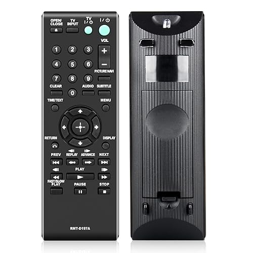 New Remote Control RMT-D197A Compatible with Sony DVD DVP-SR400HP DVP-SR500HP DVP-SR200P DVP-PR50P