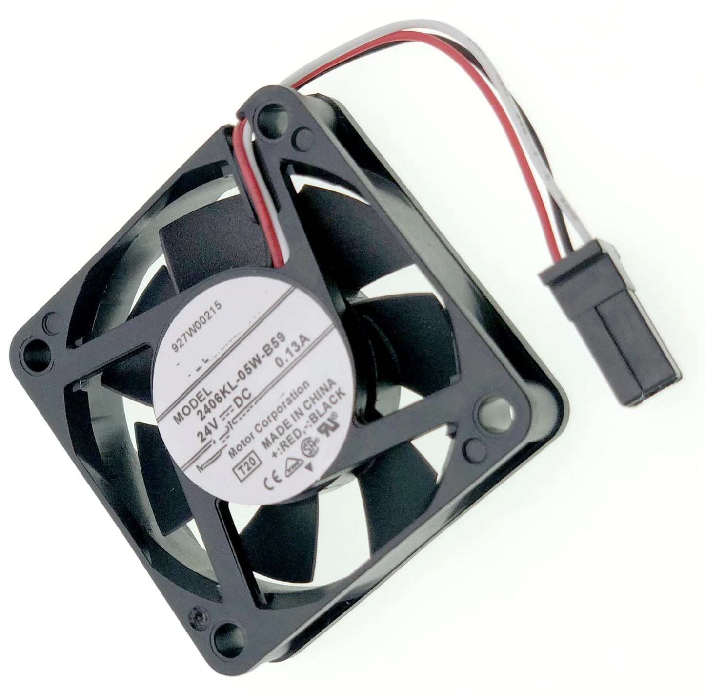New System Cooling fan Compatible with Fanuc 2406KL-05W-B59 DC 24V 0.13A 3.12W 6CM 4600 RPM Size: 60×60×15mm.