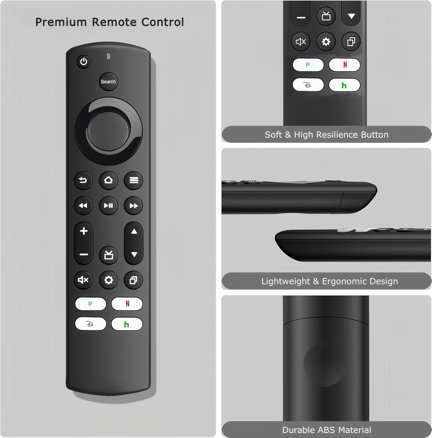 Replacement Remote for Insignia, Toshiba, Pioneer Smart TV, Compatible with Smart TV with 4 Shortcut Keys