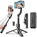 Smartphone Gimbal Stabilizer with Remote, Aluminum Extendable Selfie Stick Tripod, 360° Automatic Rotation, Auto Balance for Live Video Recording