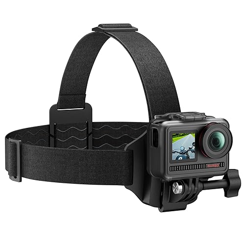 AKASO 2-in-1 Quick Release Adjustable Head Strap Mount for GoPro Hero 13 12 11 10 9, EK7000/EK7000 Pro, Brave 4/4 Pro, Brave 7/7 LE, V50 X, V50 Elite