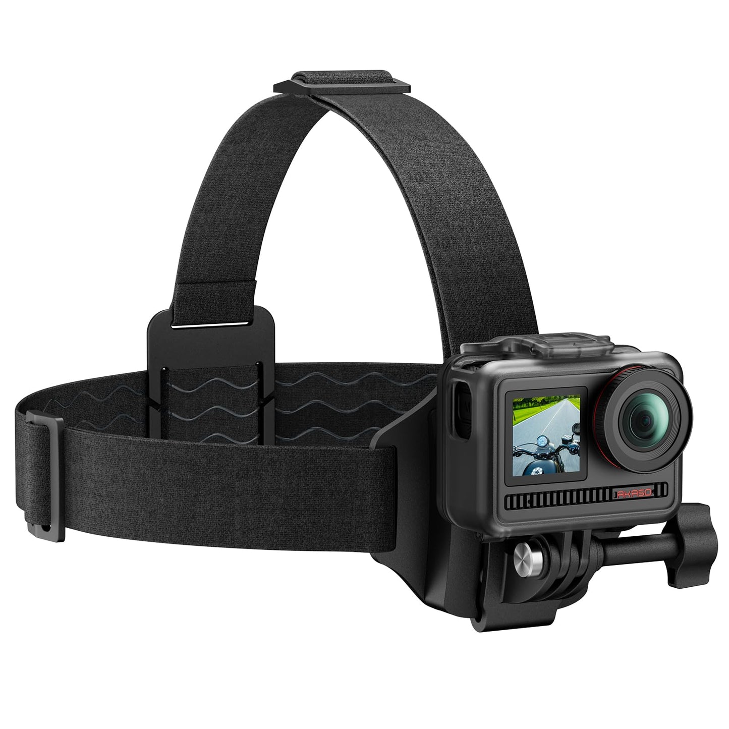 AKASO 2-in-1 Quick Release Adjustable Head Strap Mount for GoPro Hero 13 12 11 10 9, EK7000/EK7000 Pro, Brave 4/4 Pro, Brave 7/7 LE, V50 X, V50 Elite