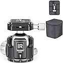 Low Profile Tripod Ball Head-INNOREL N44,Panoramic CNC Metal Camera Tripod Ball Head with Two 1/4" Screw Arca Swiss Quick Release Plates