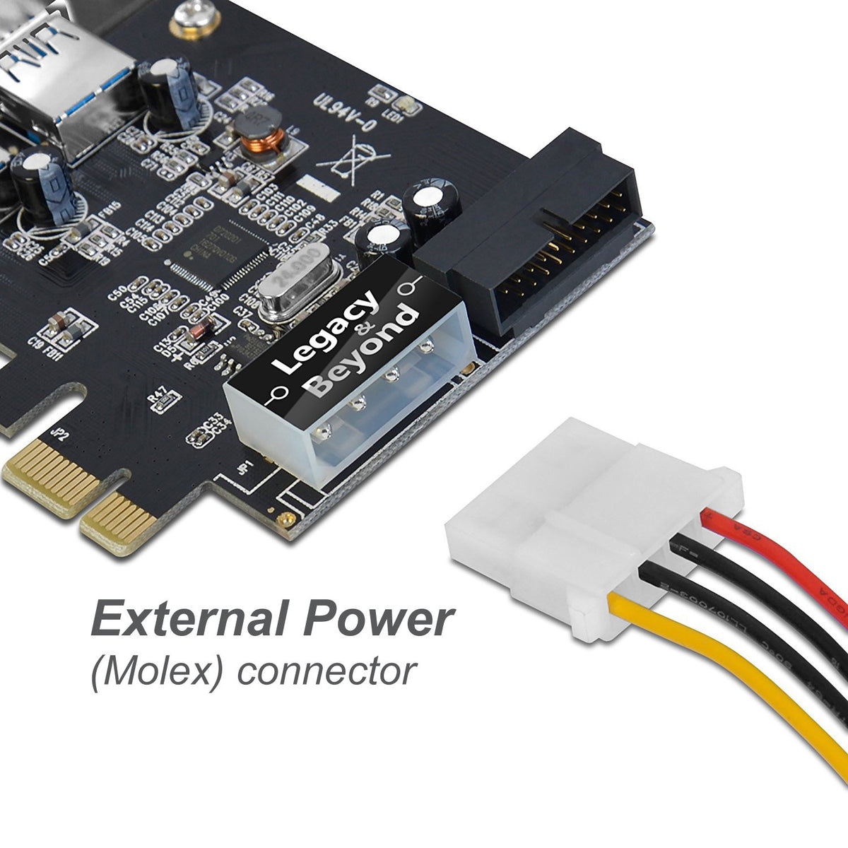 SIIG Legacy and Beyond Series PCIe to USB 3.0 2 (External) Ports PCI Express Card with 19Pin Header, Data Transfer Rates Up to 5Gbps, Supports UASP