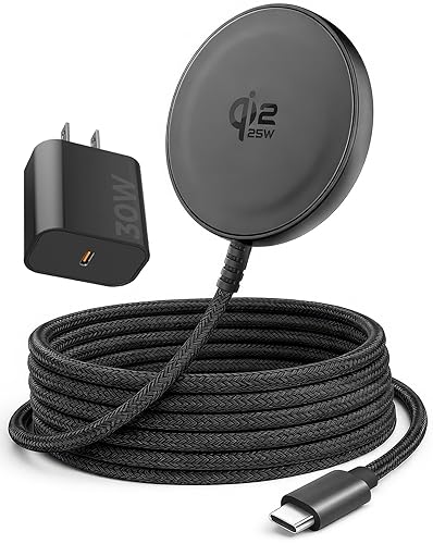 Qi2.2 Certified 25W Magnetic Wireless Charger for Samsung Galaxy S26 Ultra, S25, S24 - Compatible with MagSafe Fast-Charging 2.0 Plus Wall Adapter