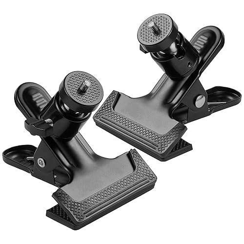 ALTIN Trail Camera Clip Mount, 2 Pack Tracking Camera Bracket, 360 Rotatable Interface Trailcam Holder for Hunting with Camouflage Style