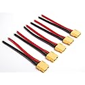 Lot(5) AMASS Female XT60 Connector with 10CM 12awg Wire for RC Turnigy Zippy