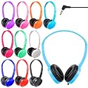 MENGLALA Kids Headphones Bulk 10 Pack for Classroom School,Wholesale Earphones Class Set of Headphones for Students Teens Children 3.5mm Jack Multi