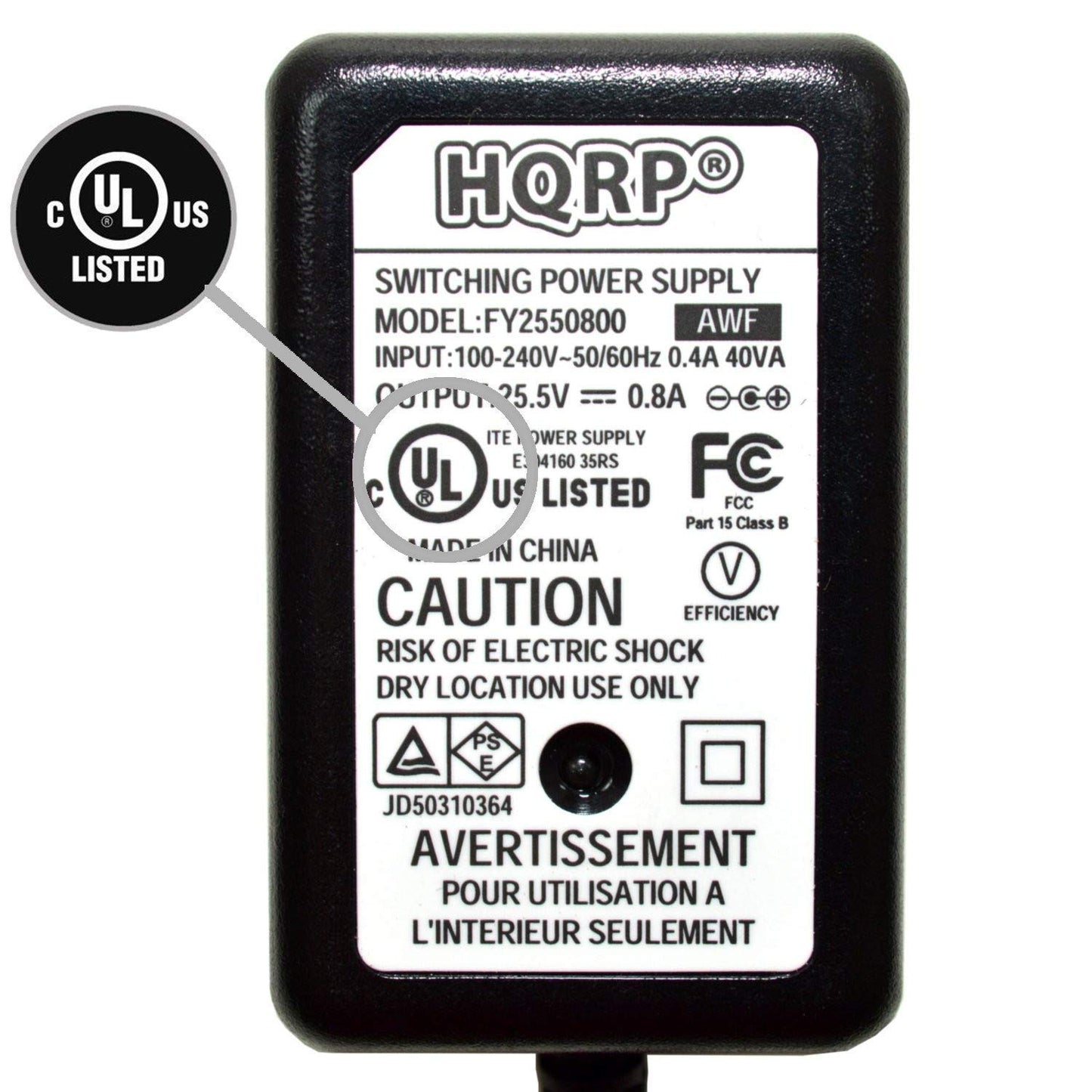 HQRP AC Adapter Battery Charger Compatible with Dyson 64506-07 DC58 DC59 DC61 DC62 V6 SV03 Cordless Vac Vacuum Cleaner Power Supply PSU Cord Adaptor…