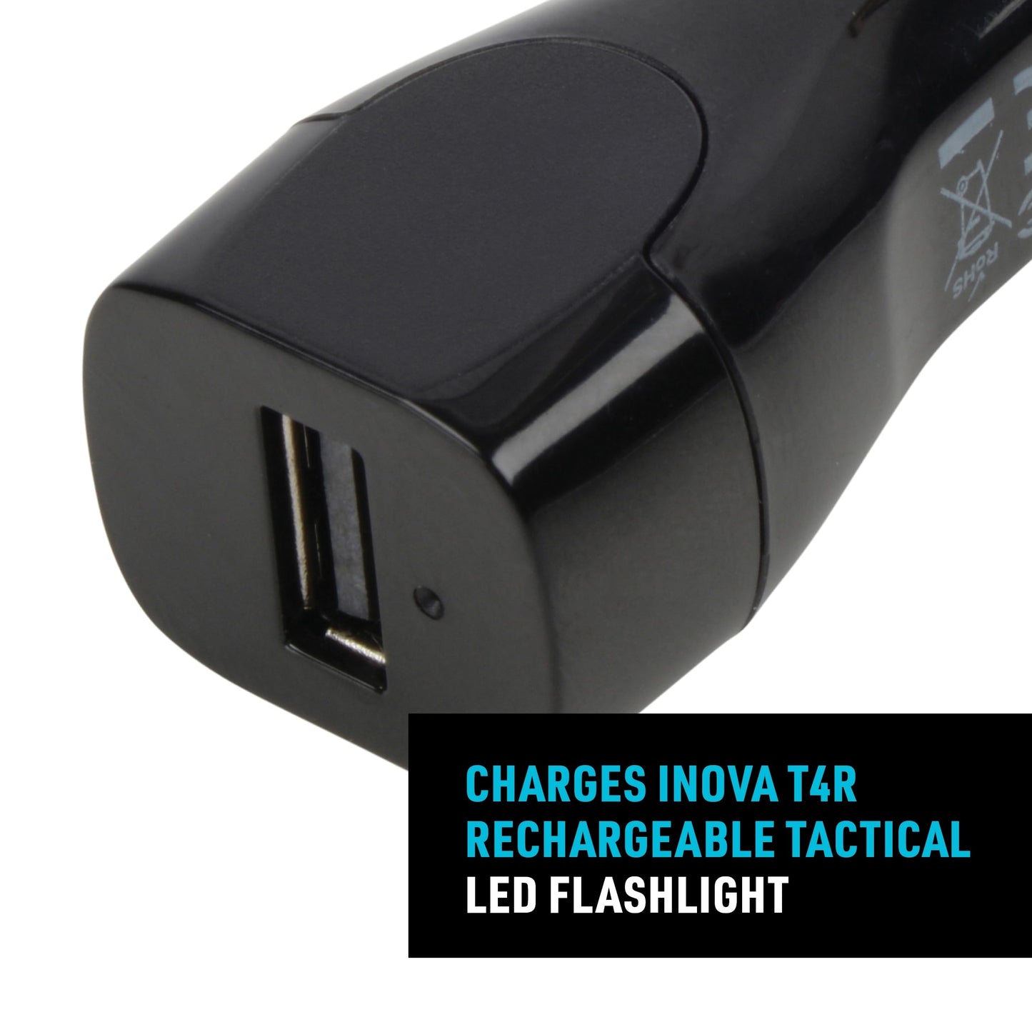 Nite Ize INOVA T4R USB DC/Vehicle Power Supply - INOVA Flashlight Adapter Charger for In-Car Charging - Reliable & Durable Car Charger
