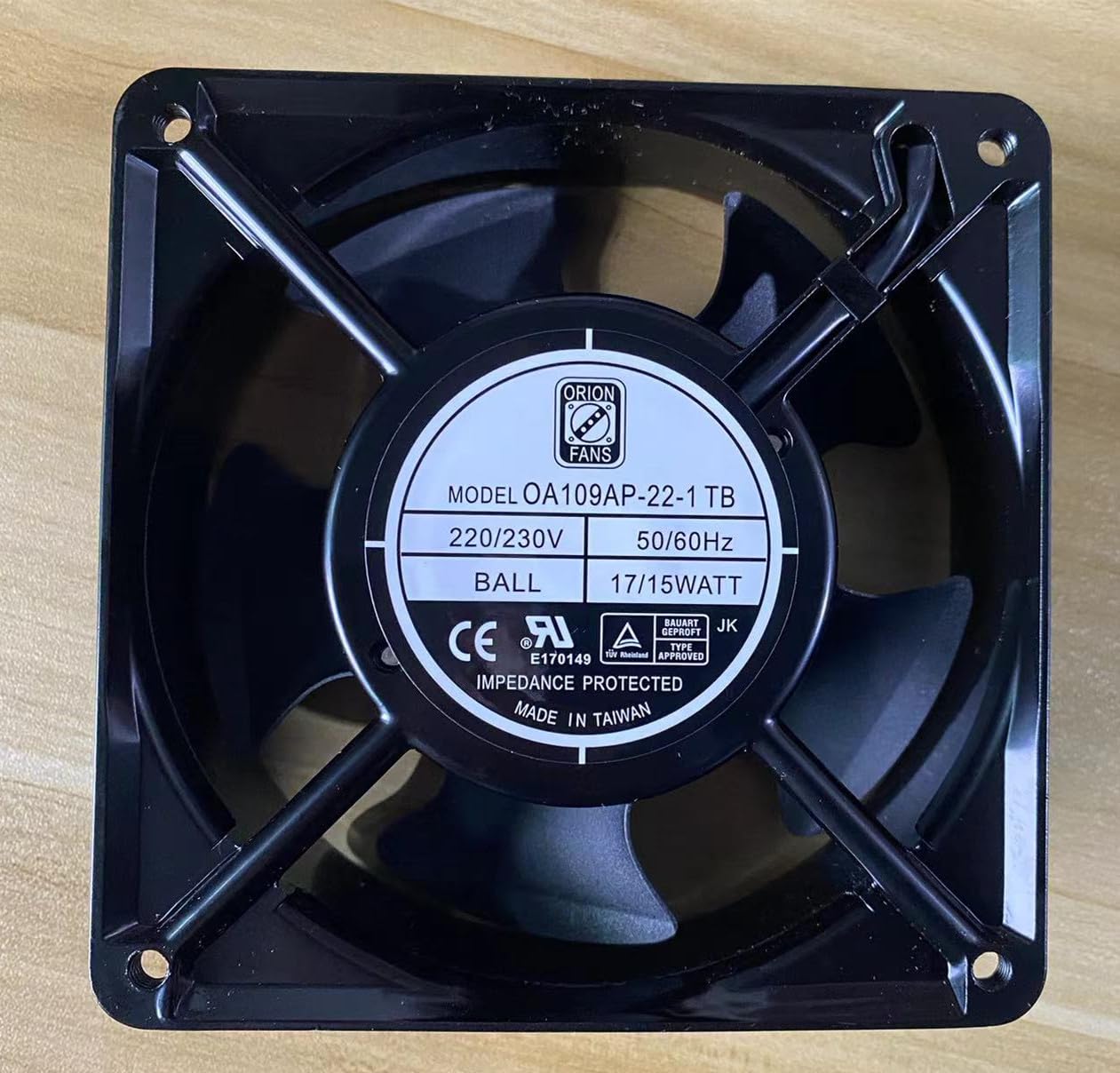 OA109AP-22-1 TB 220V/230V 17/15W 12CM Cabinet Fan for OA109AP-22-1 TB Qideyipe Fan