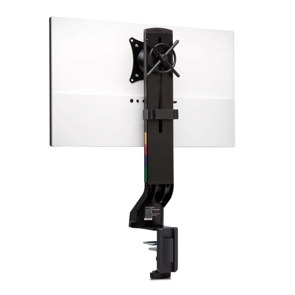Kensington Single Monitor Desk Mount, C-clamp Vesa Stand Fits up to 32 inch Ultrawide Samsung LG , Low Profile Vertical Mount, Height Adjustable Free
