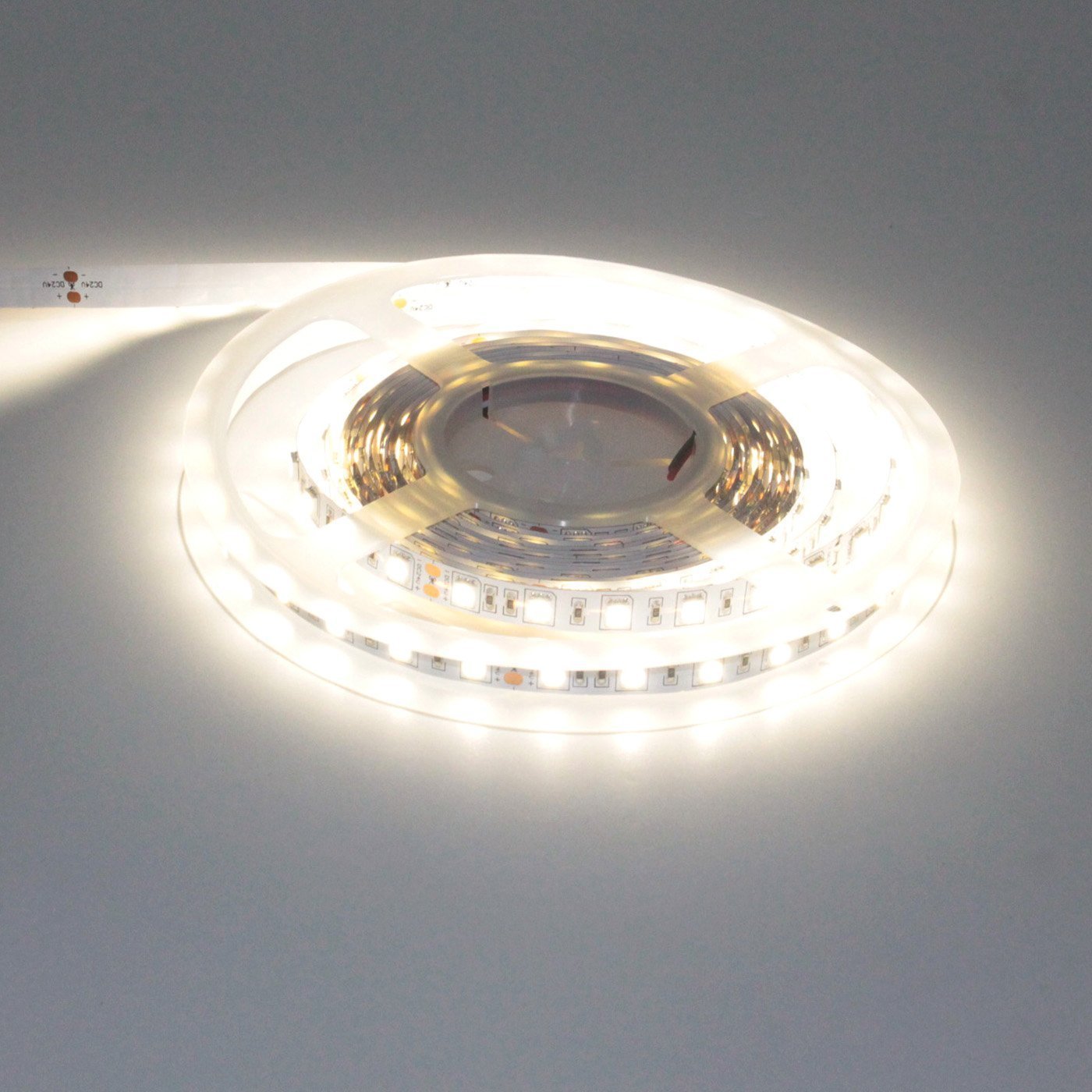 LEDMY Flexible Led Strip Lights UL(E477884) DC 24V 72W SMD5050 300LEDs Led Tape Light Daylight White 4000K 5Meter/ 16.4Feet Using for Gardens, Homes