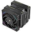 Thermalright Royal Pretor 130 Ultra Black CPU Cooler, 7 Heat Pipes Heatsink CPU Cooling, Black Brushed Top Cover, for Intel