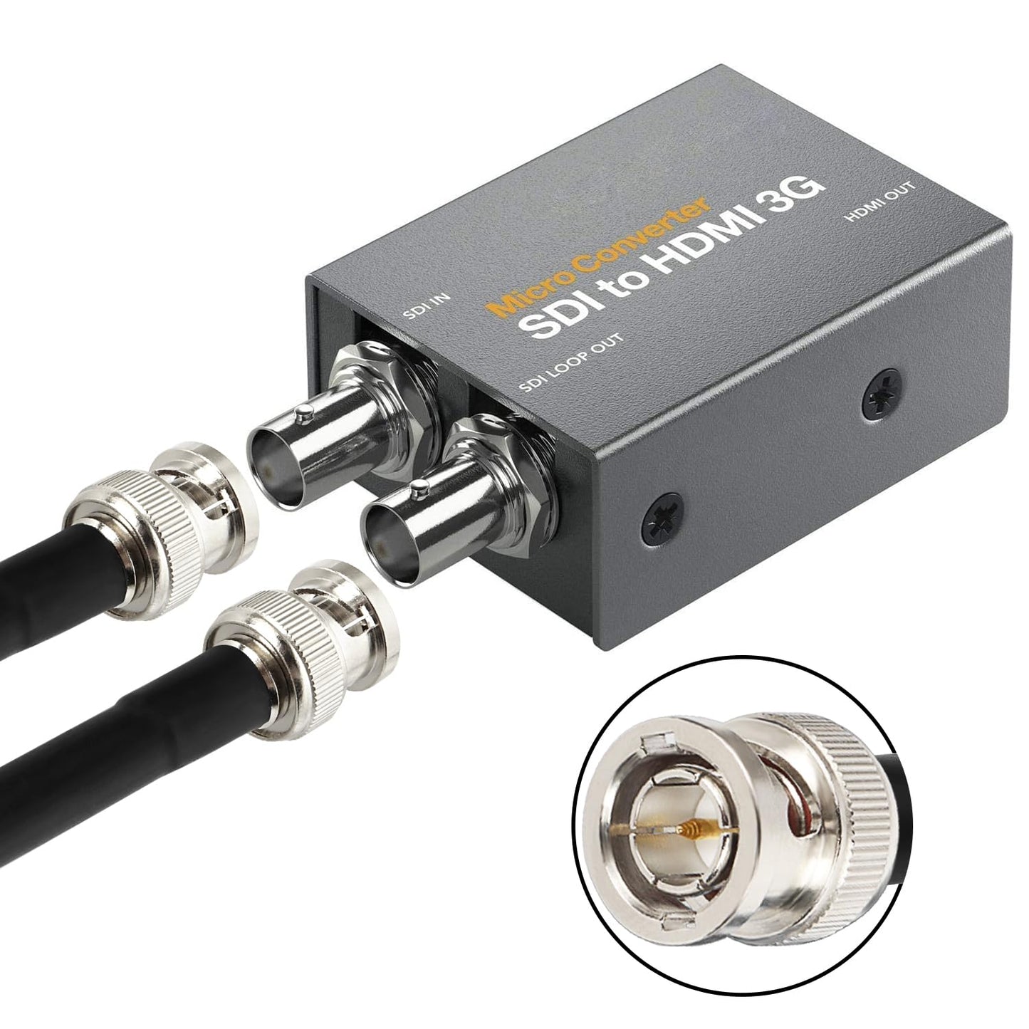 XRDS -RF 6FT SDI Cable, 3G/6G-SDI Cable BNC Digital Video Cables 75 Ohm RG59 BNC Male Cables for 3G/6G HD SDI Monitor Video Recorder Converter