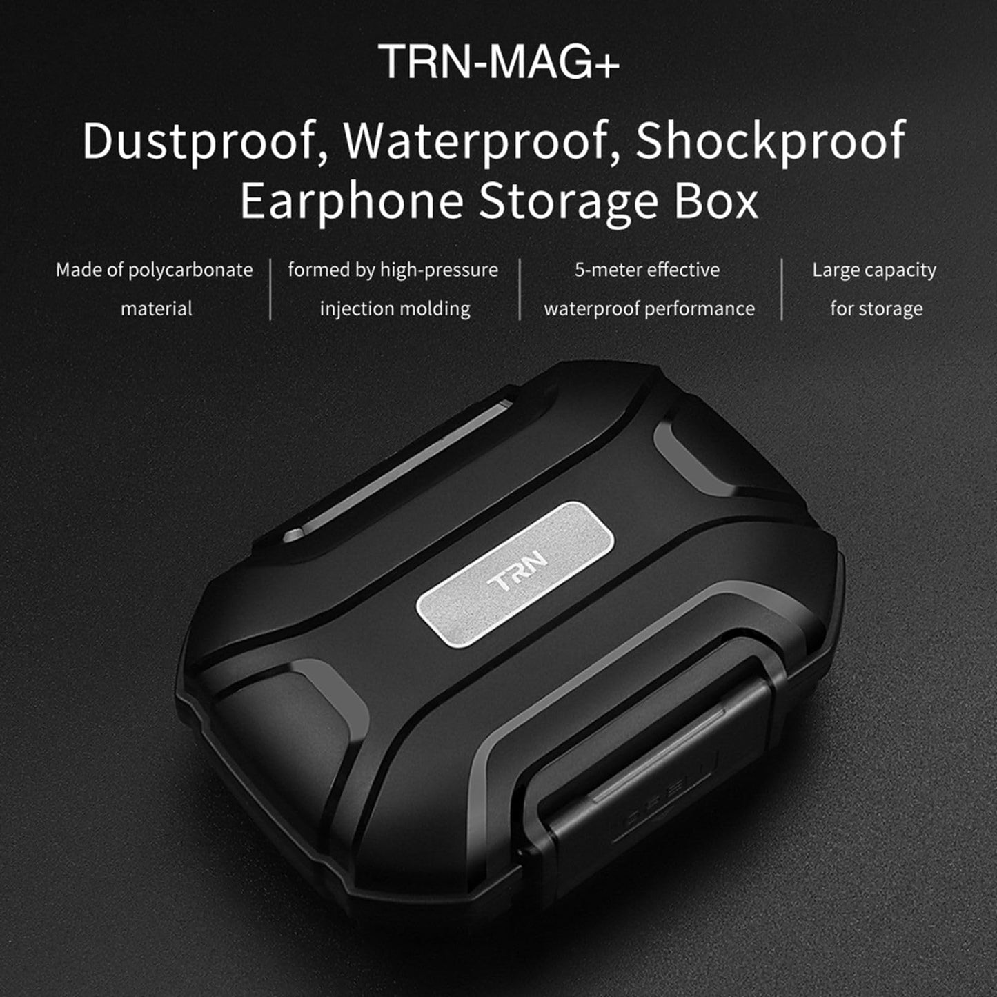 KZ ZS12 Pro X Case for in Ear Monitor IEM, KYUHEEO TRN Wired Earbuds Hard Case,Waterproof Earphone Storage Box Bag for KZ ZS10 Pro/ZAR/Gale/ZAS